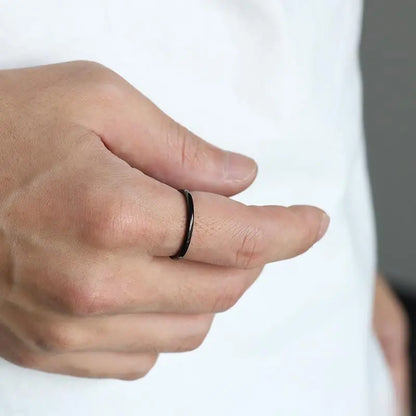 純チタン製 シンプルリング 2mm 5色