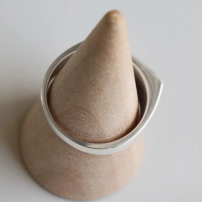 シルバー925 細みだから合わせやすい印台リング 8mmタイプ