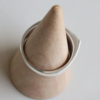 シルバー925 細みだから合わせやすい印台リング 8mmタイプ