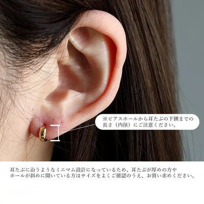 S925 ハワイアンフープピアス 3カラー