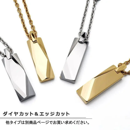 タングステン ダイヤカットネックレス