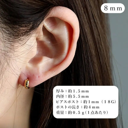 S925 ハワイアンフープピアス 3カラー