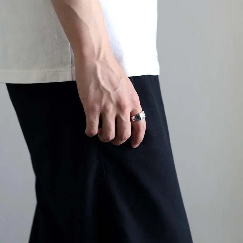 シルバー925 ハワイアン印台リング