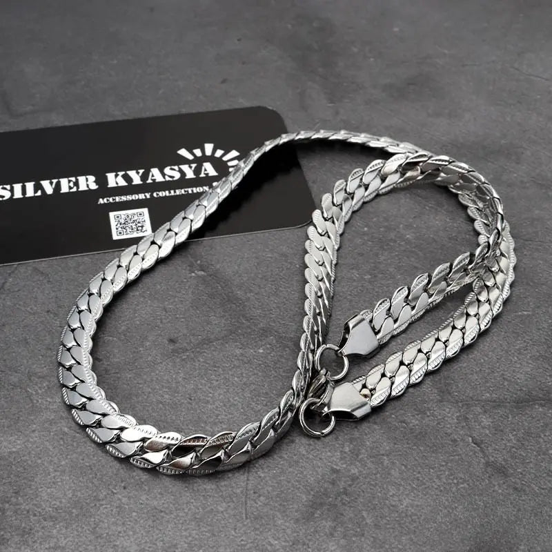 ステンレス ハワイアンチェーンネックレス