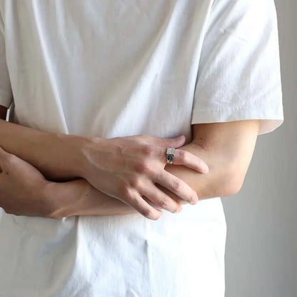 シルバー925 ハワイアン印台リング