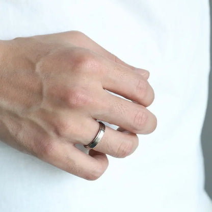 純チタン製 シンプルリング 4mm 2色