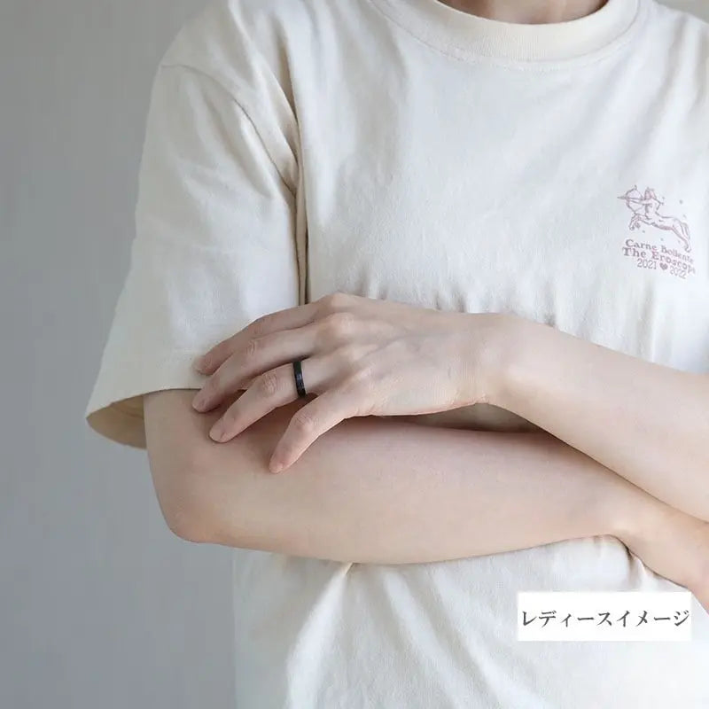 純チタン製 シンプルリング 4mm 2色