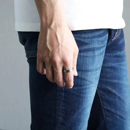 純チタン製 シンプルリング 6mm 3色