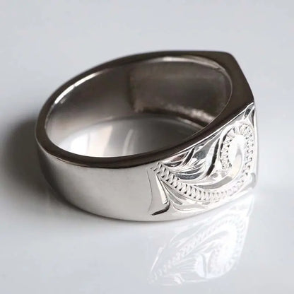 シルバー925 ハワイアン印台リング