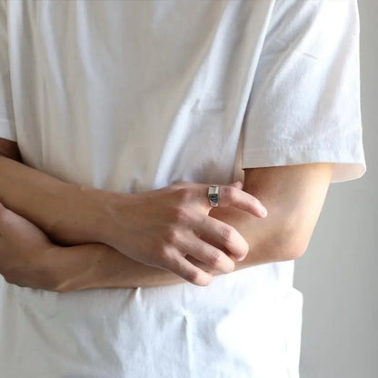 シルバー925 ハワイアン印台リング