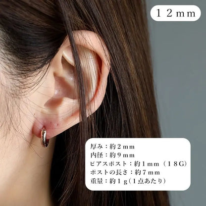 S925 ハワイアンフープピアス 3カラー