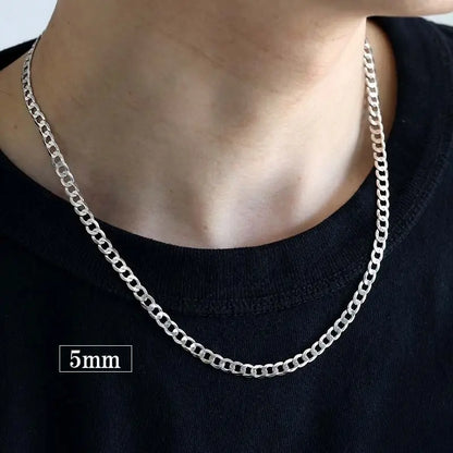 S925 喜平チェーンネックレス 幅2種類