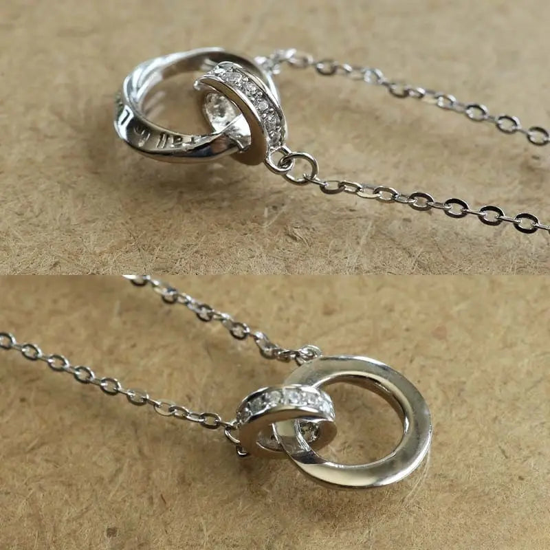 シルバー925 メビウスリングネックレス